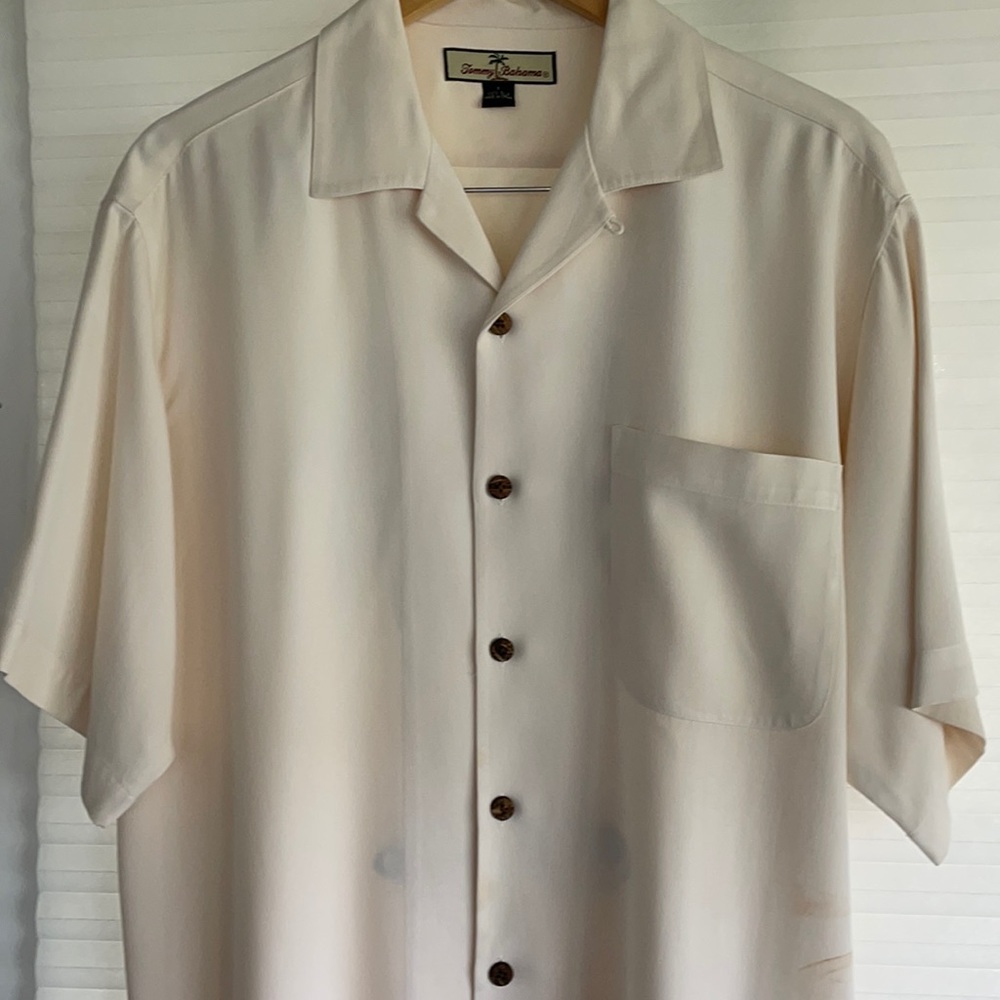 Men’s dress casual shirt. 100% silk.
